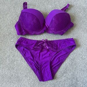 🔥🆕🔥Purple Lace Women's Intimate Set